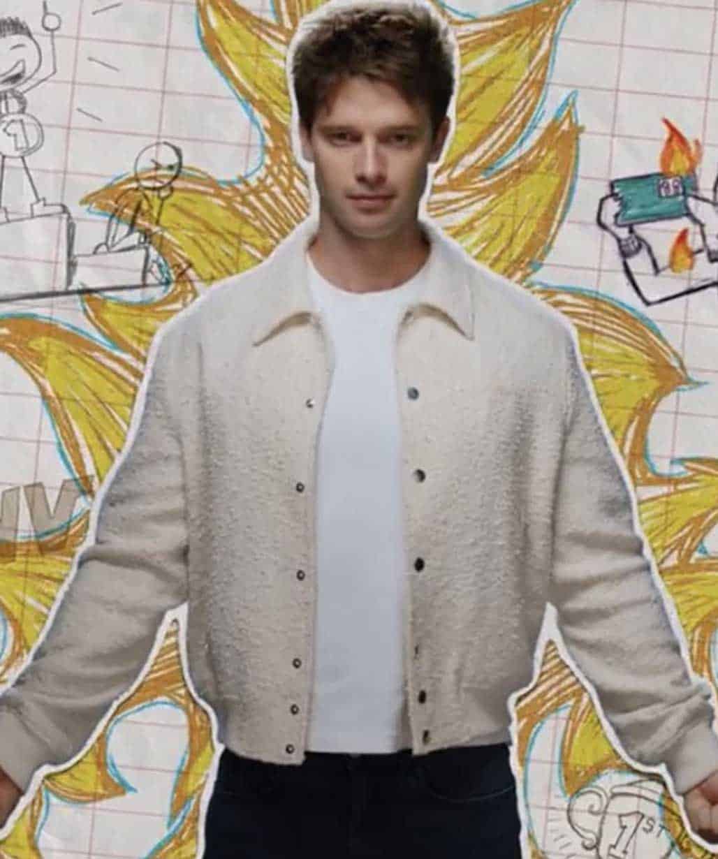 patrick-schwarzenegger-gen-v-white-jacket
