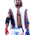 WWE A.J. Styles White Leather Vest