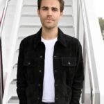 Explore the cosmos in style with Paul Wesley's Star Trek Captain James Jacket. Black suede, buttoned closure, and six pockets for a true captain's allure.