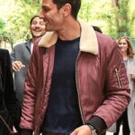 Jules-The-Hookup-Plan-Marc-Ruchmann-Maroon-Shearling-Jacket
