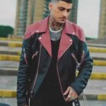 Zayn Malik Love Like This Studded Black Leather Jacket