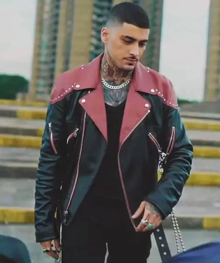 Zayn Malik Love Like This Studded Leather Jacket