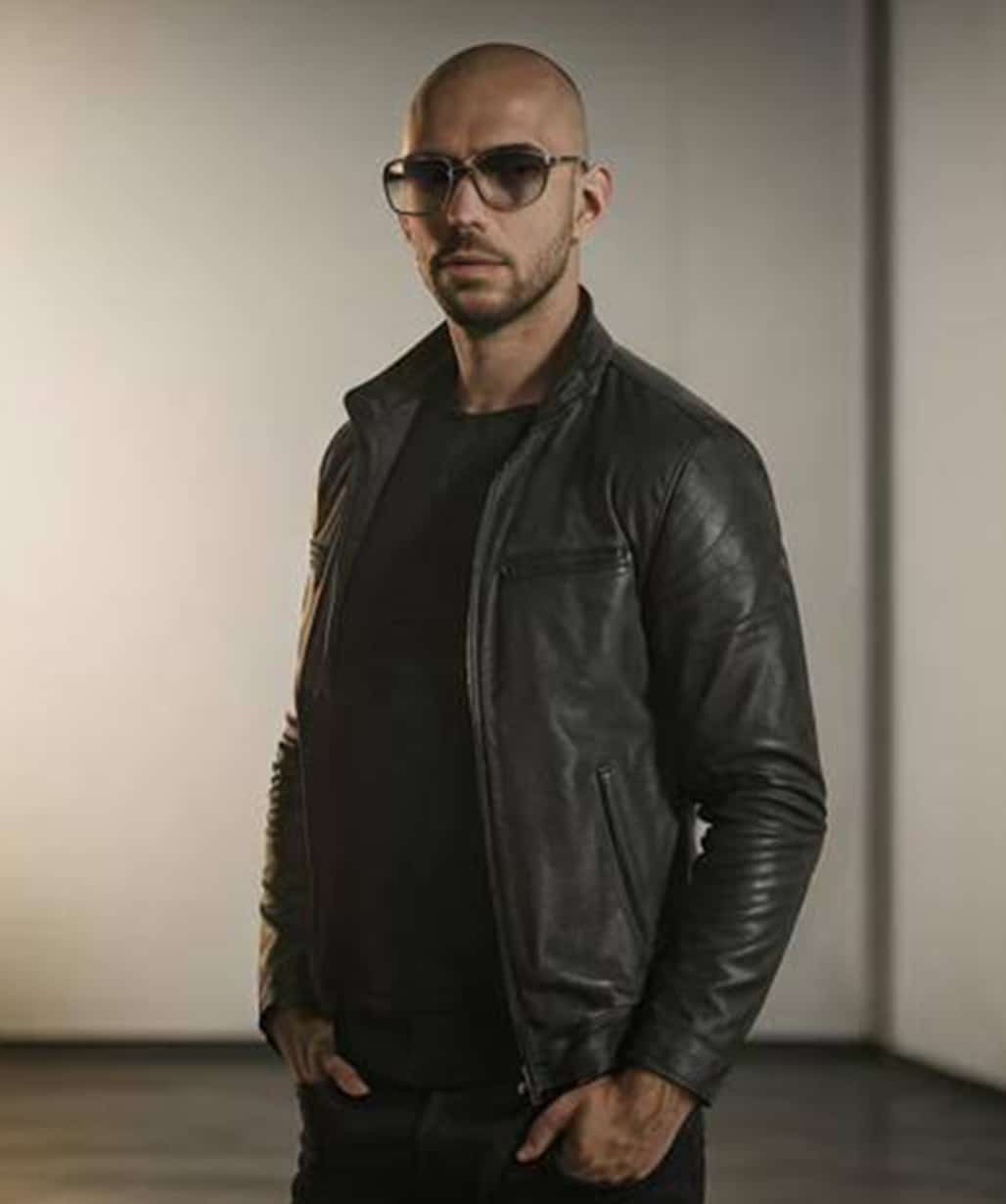 Top G Brown Andrew Tate Leather Jacket - USA Leather Factory