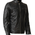 David Beckham Cowhide Leather Jacket Size Medium