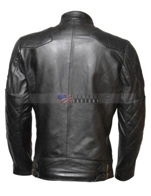David Beckham Cowhide Leather Jacket Size Medium Men