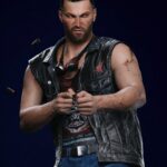 Cyberpunk 2077 V Nomad Black Leather Vest Online