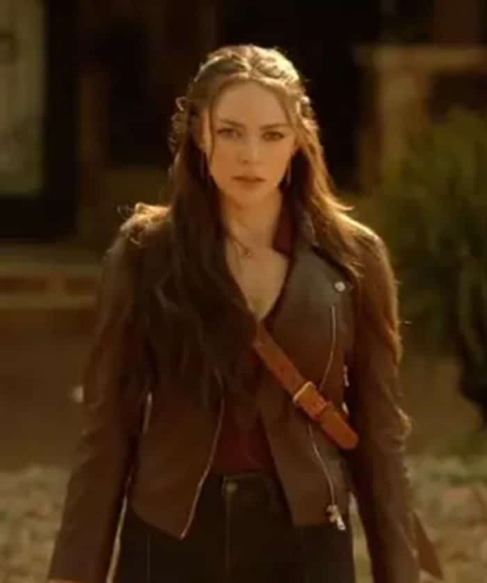 Legacies S04 Hope Mikaelson Maroon Biker Leather Jacket