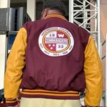 Washington Commanders Maroon Letterman Jacket