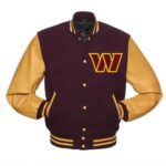 Washington Commanders Maroon Letterman Jacket Men
