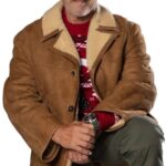 World of Tanks 2023 Arnold Schwarzenegger Brown Leather Jacket