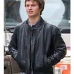 ANSEL ELGORT LEATHER JACKET BLACK