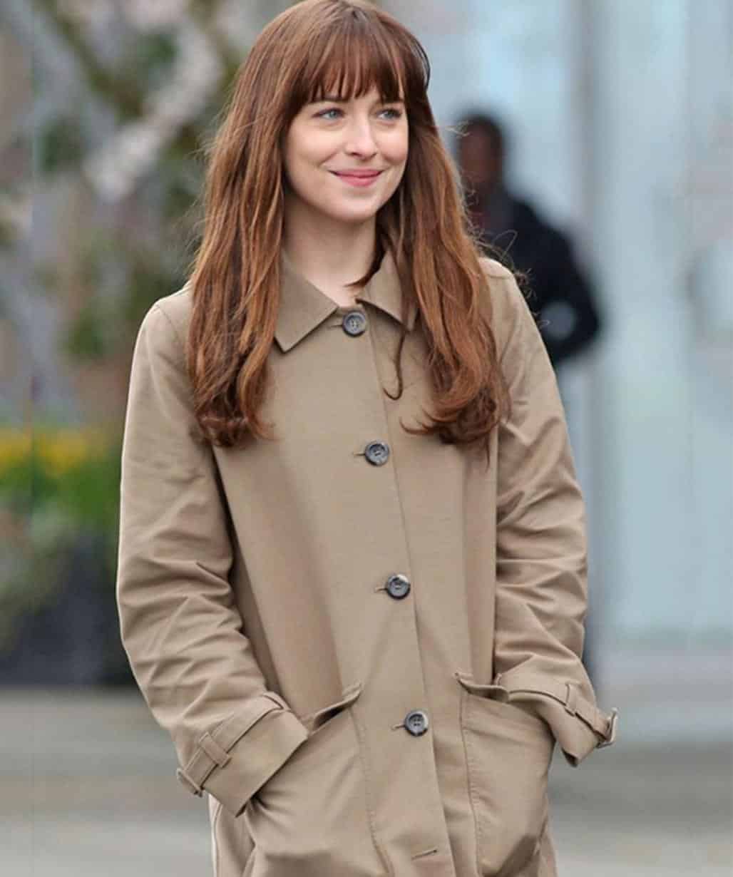 Fifty Shades Darker Anastasia Steele Coat - USA Leather Factory
