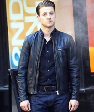 Gotham-Ben-McKenzie-Black-Leather-Jacket