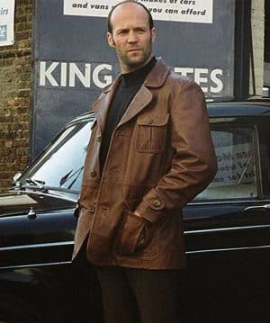 Jason Statham The Bank Job Brown Leather Jacket