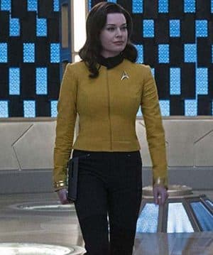 Number-One-Star-Trek-Discovery-Yellow-Leather-Jacket