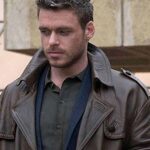 RICHARD MADDEN ELECTRIC DREAMS BROWN TRENCH COAT