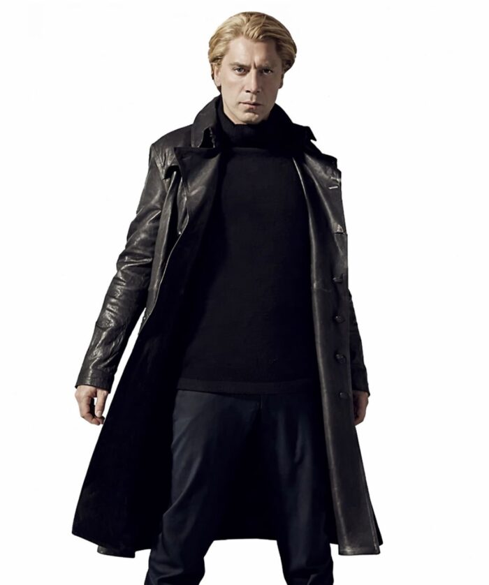 Javier Bardem Skyfall Silva Trench Leather Coat