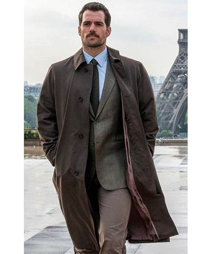 Mission Impossible Fallout Henry Cavill Brown Coat