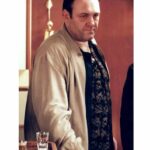 Tony Soprano James Gandolfini Beige Jacket