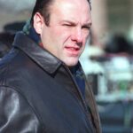 Tony Soprano James Gandolfini Black Leather Jacket Men Online USA