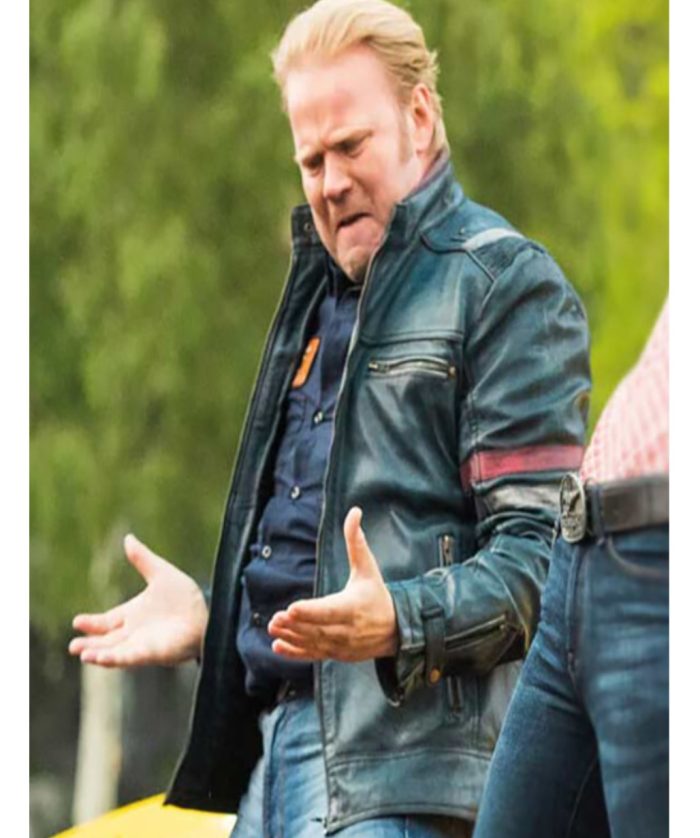 ANDERS BAASMO CHRISTIANSEN ASPHALT BURNING BLACK LEATHER JACKET