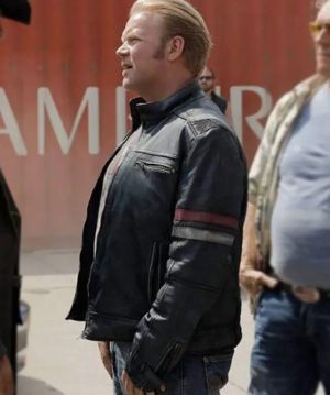 ANDERS BAASMO CHRISTIANSEN ASPHALT BURNING LEATHER JACKET