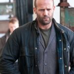 BLITZ JASON STATHAM BLACK LEATHER JACKET