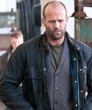 BLITZ JASON STATHAM BLACK LEATHER JACKET