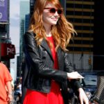 EMMA-STONE-BLACK-LEATHER-JACKET