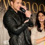 KELLAN LUTZ BLACK LEATHER JACKET