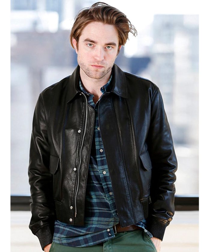 ROBERT PATTINSON BLACK LEATHER JACKET