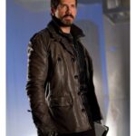 SCOTT ADKINS THE EXPENDABLES 2 LEATHER JACKET DARK BROWN