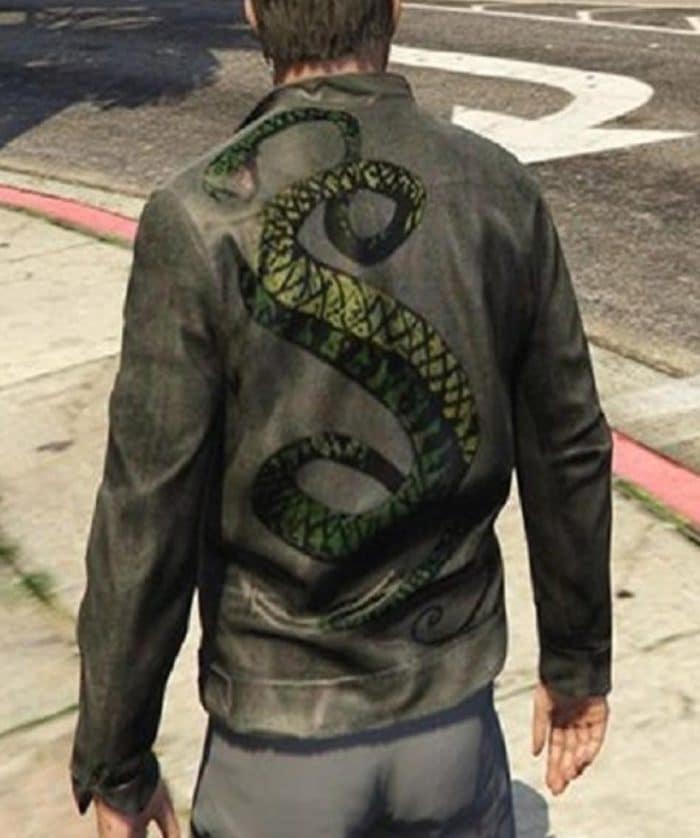 Fallout Tunnel Snakes Rule Black Leather Jacket Outfit