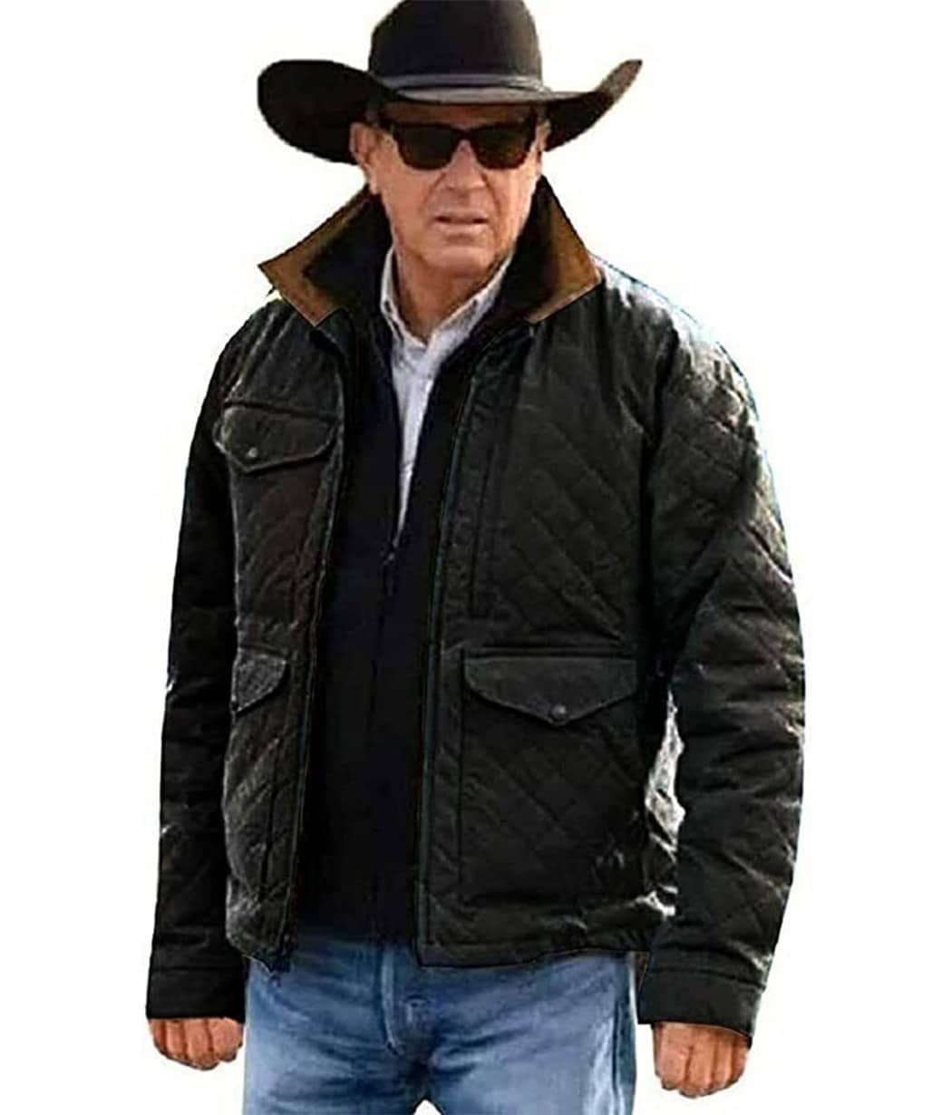 John Dutton Yellowstone Black Quilted Jacket