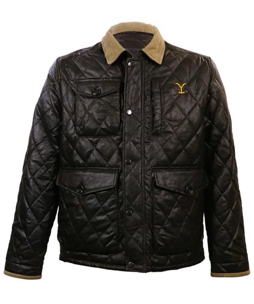 john-dutton-yellowstone-black-quilted-leather-jacket