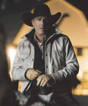 John Dutton Yellowstone Season 5 White Jacket