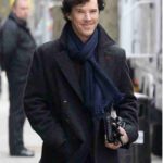 Sherlock Holmes Wool Black Trench Coat