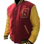 Superman Smallville Clark Kent Crows Letterman Bomber Jacket
