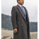 Thomas Rainwater Yellowstone Grey Wool Coat