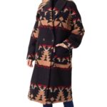 Yellowstone Beth Dutton Black Printed Coat