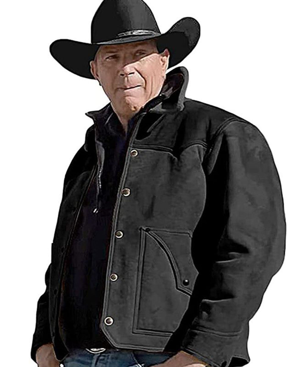 yellowstone-john-dutton-black-suede-leather-jacket