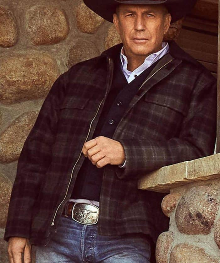 Yellowstone John Dutton Plaid Wool Jacket