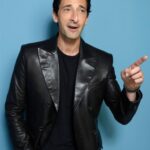 Adrien-Brody-Black-Leather-Blazer
