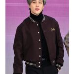 BTS-Jimin-Brown-Bomber-Jacket