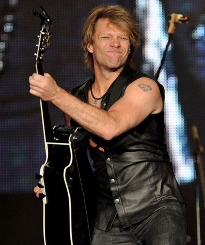 Bon Jovi Black Leather Vest