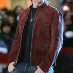 Bon Jovi Maroon Suede Jacket Outfit US