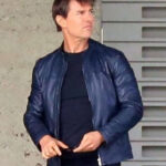 Tom Cruise Blue Leather Jacket