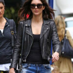 Kendall Jenner Black Biker Jacket