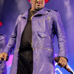 New Edition Legacy On Tour Purple Leather Coat