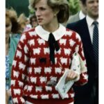 Princess Diana Black Sheep Red Sweater